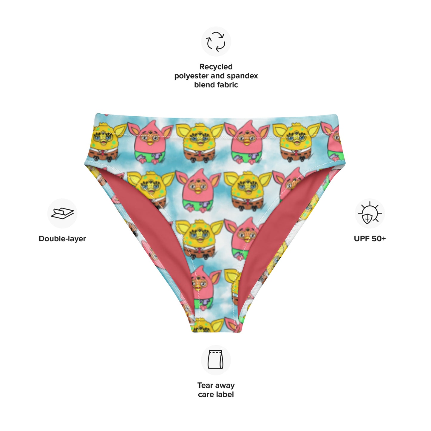 SpongeFURB Bikini Separates, High-waisted Bottom (Recycled)