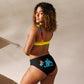 Anxious Shark Rainbow Pride Flag- High Waisted Bikini