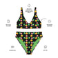 Eat Good Food- Food Vulvas, High-Waisted Bikini (Recycled)
