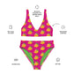 "Sour Puss" Lemon Vulva, pink- Recycled high-waisted bikini