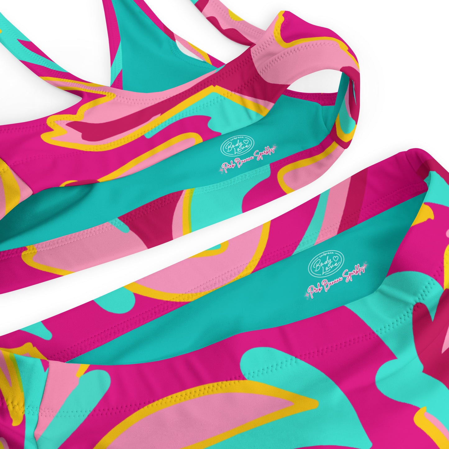 Embrace Body Love High-Waisted Bikini- Hot Pink (Recycled)
