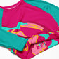 Embrace Body Love, Long-sleeve Crop Top- Hot Pink (recycled)