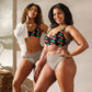 "Cherry On Top" Cherry Vulva- Bikini Separates, Top (Black) (Recycled)