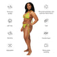 "Sour Puss" Lemon Vulva- String bikini (Recycled)