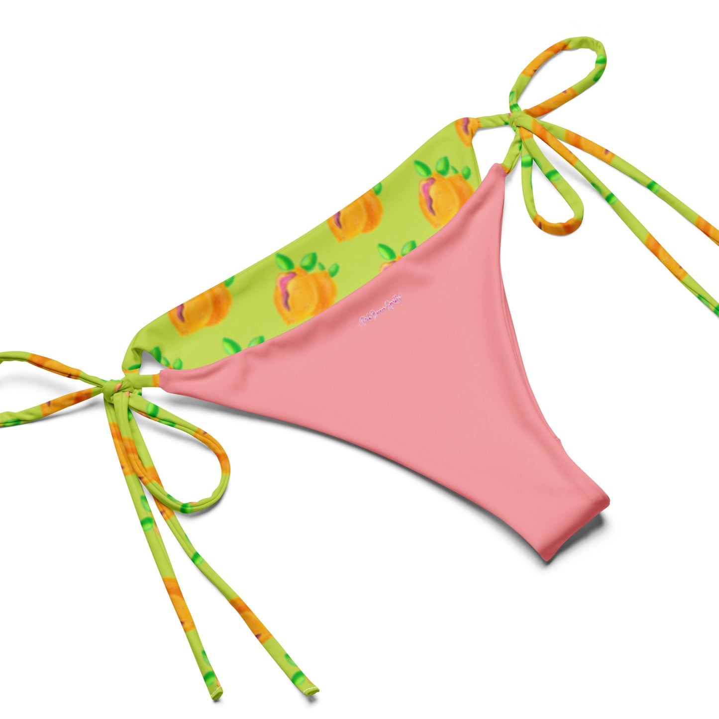 "Sour Puss" Lemon Vulva- String bikini (Recycled)