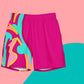 Embrace Body Love Swim Trunks- Hot Pink, Genderless