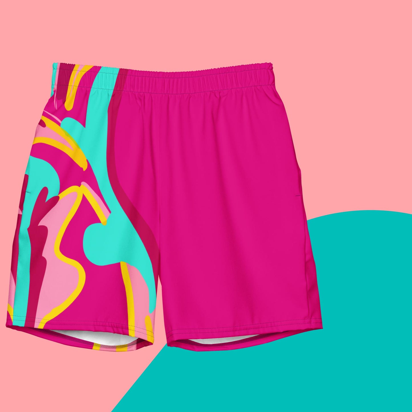 Embrace Body Love Swim Trunks- Hot Pink, Genderless
