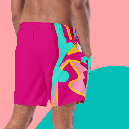 Embrace Body Love Swim Trunks- Hot Pink, Genderless