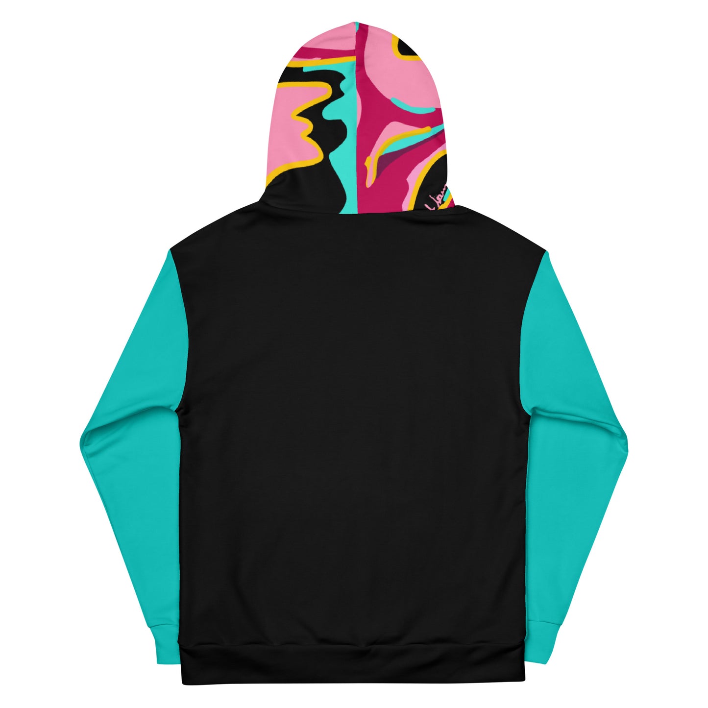 Body Love "New Classic" Hoodie- Genderless, Teal Sleeves