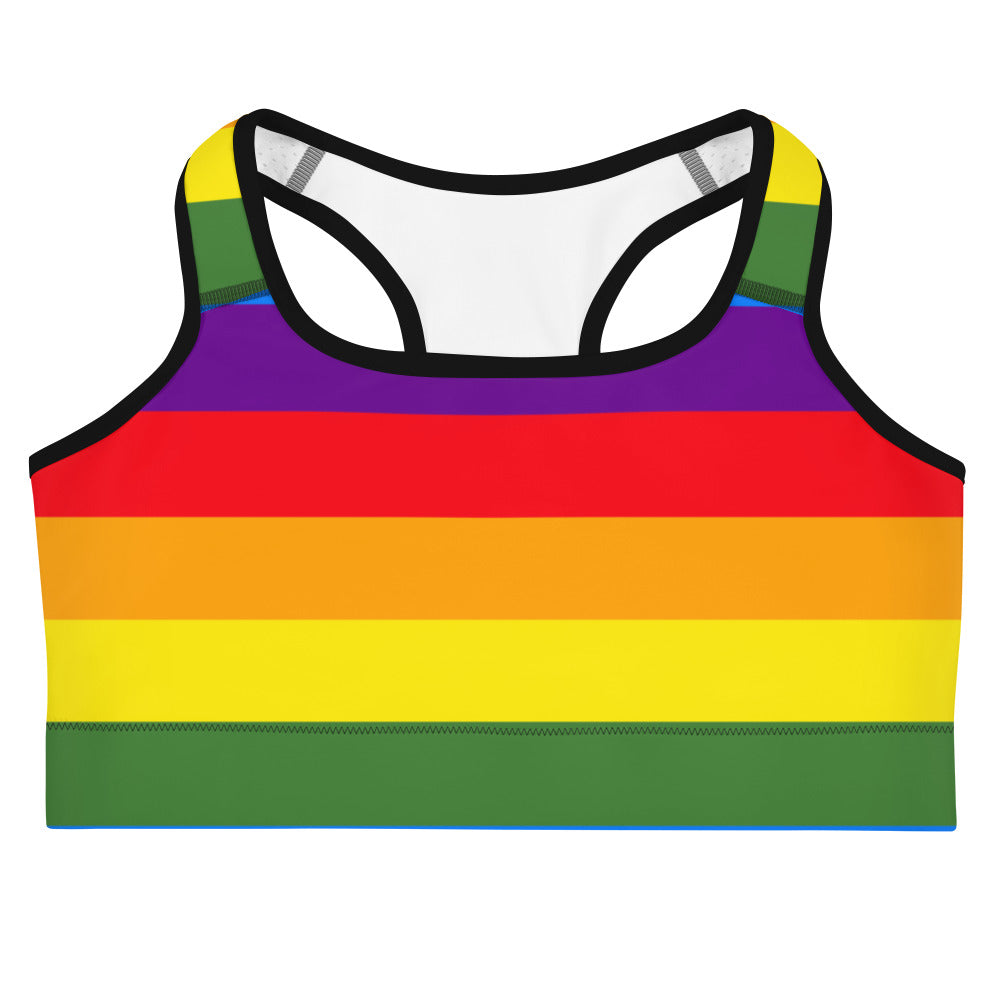 Pride Rainbow Sports Bra
