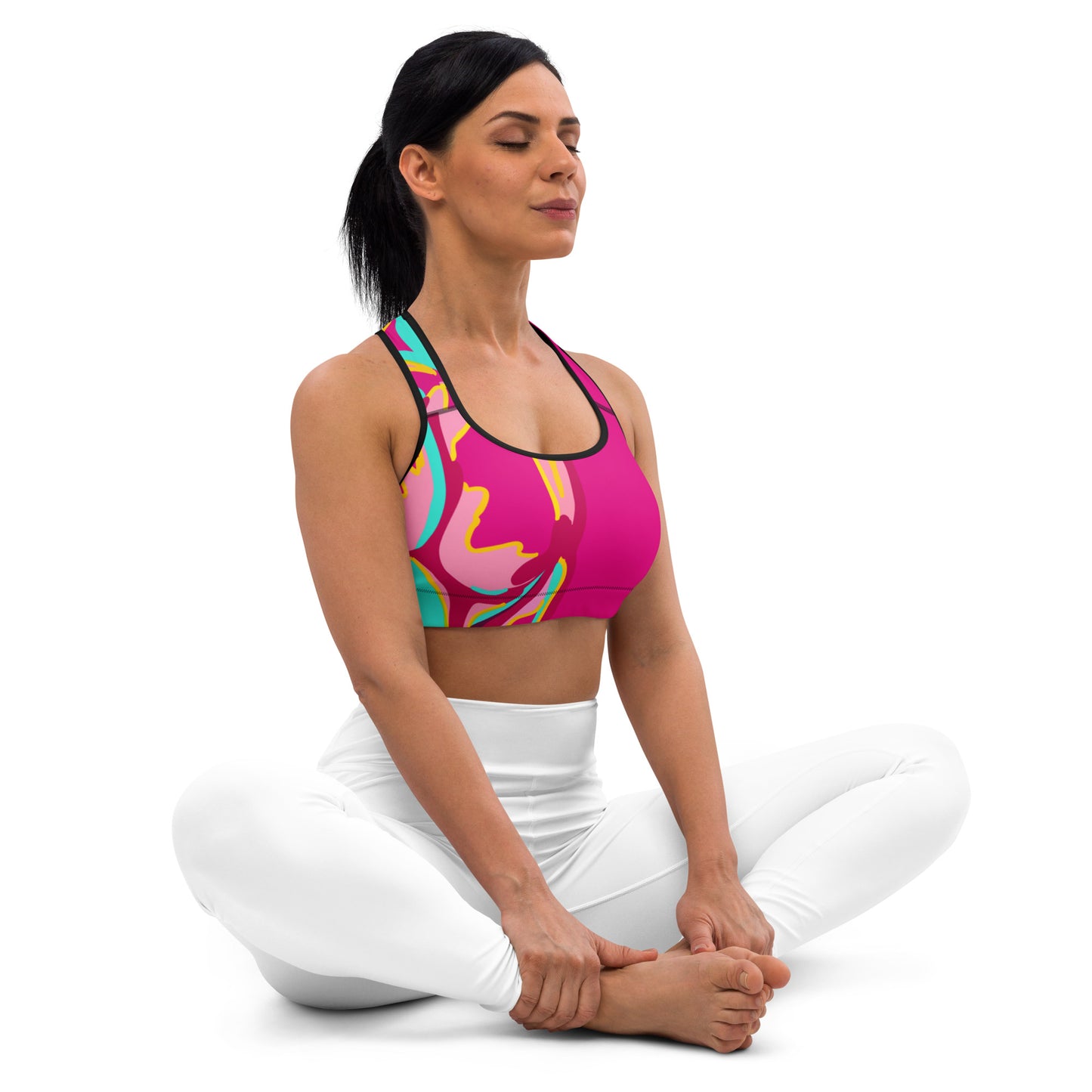 Embrace Body Love Sports Bra- Hot Pink