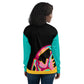 Body Love "New Classic" Bomber Jacket- Genderless, Teal Sleeves