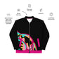 Body Love "New Classic" Bomber Jacket- Genderless, pink trim