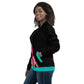 Body Love "New Classic" Bomber Jacket- Genderless, teal trim