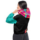 Body Love "New Classic" Cropped Windbreaker- Teal Sleeves