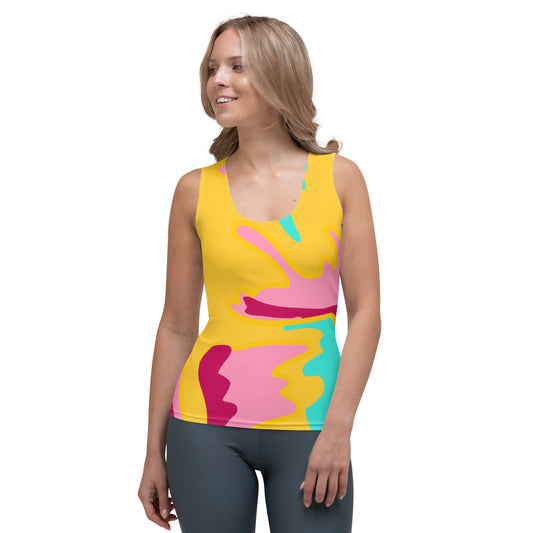 Embrace Body Love Tank Top- Yellow