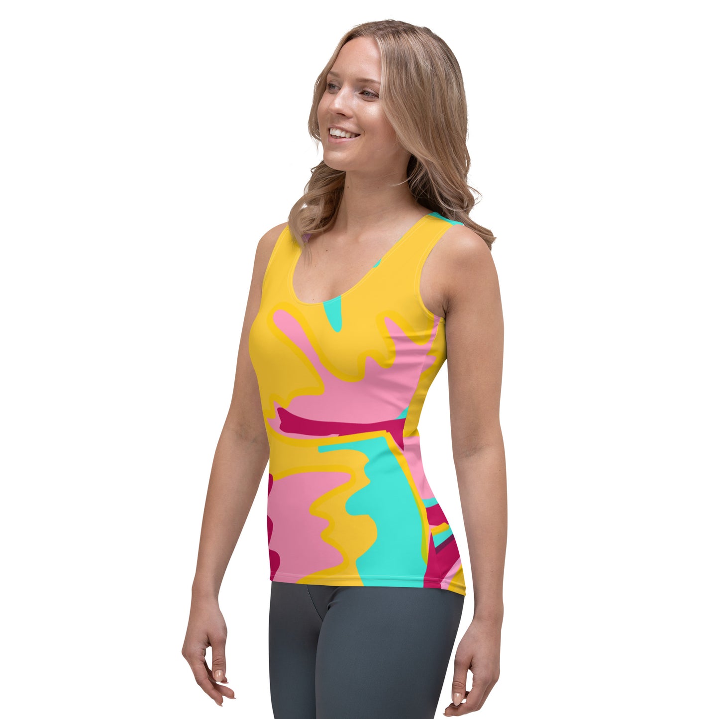 Embrace Body Love Tank Top- Yellow