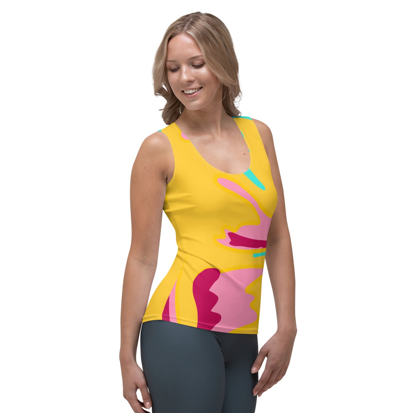 Embrace Body Love Tank Top- Yellow