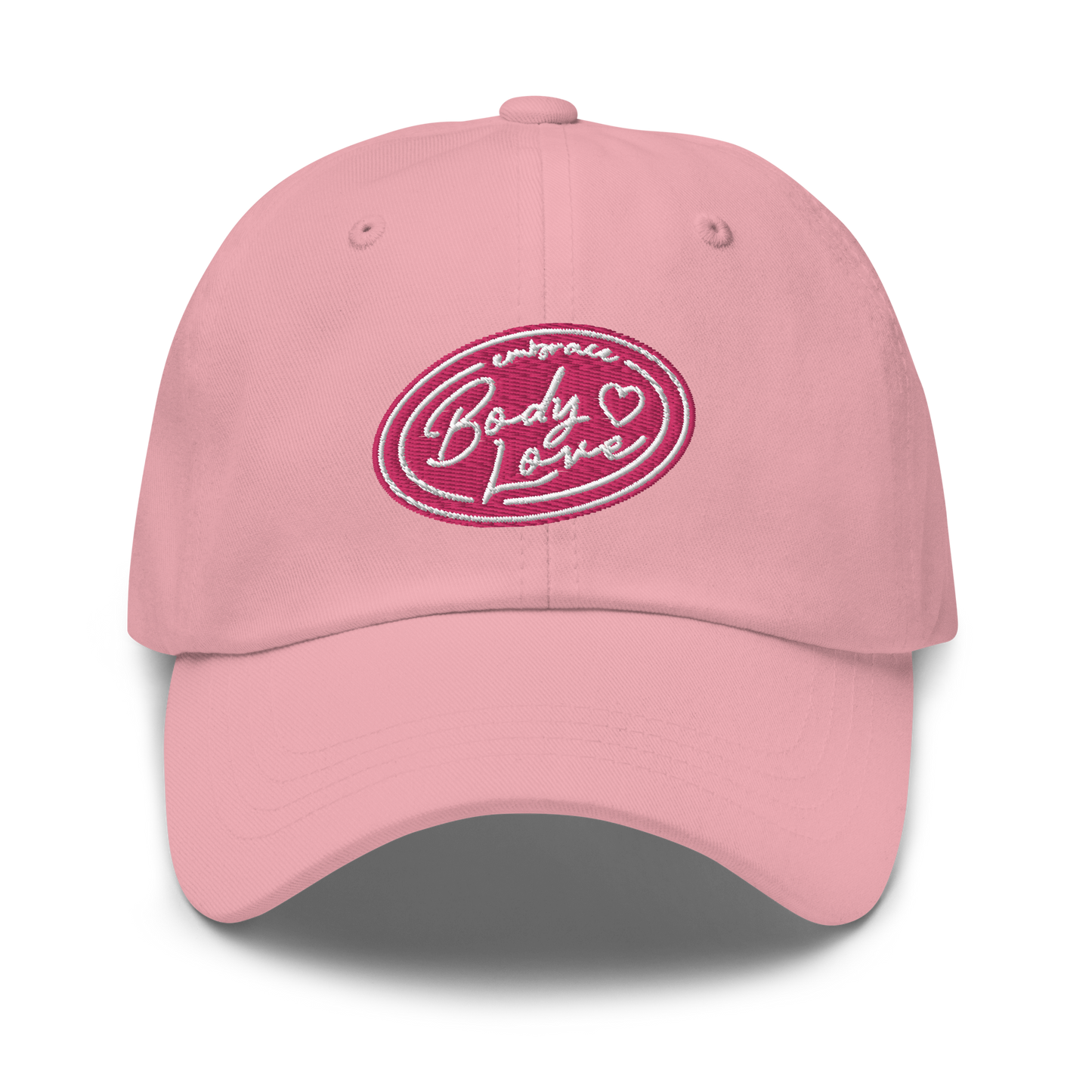 Embrace Body Love Logo "Dad" Baseball Hat- Pink logo