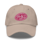 Embrace Body Love Logo "Dad" Baseball Hat- Pink logo
