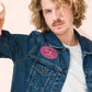 Embrace Body Love Logo, Embroidered Patch- Pink/White Logo