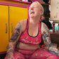 Pink Banana Sports bra- Dark Pink