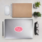 Embrace Body Love Logo- Bubble-free stickers, Pink Logo