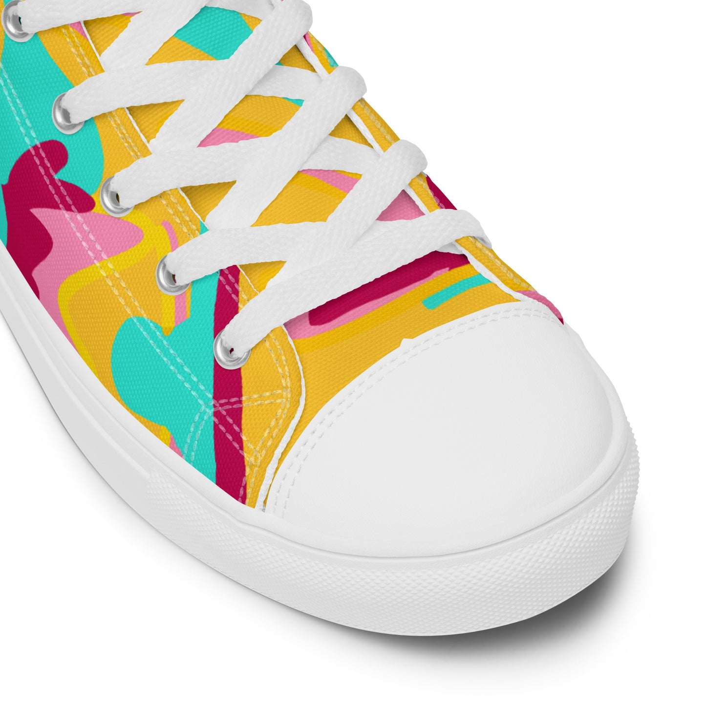 Embrace Body Love High-Top Canvas Shoes- Yellow (Men's Sizing)