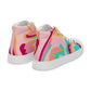 Embrace Body Love High Top Canvas Shoes, Light Pink (Men's Sizing)