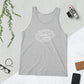 Embrace Body Love Logo Tank Top- Genderless, White logo