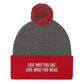 "Love Who You Are" Pom-Pom Beanie (Embrace Body Love)