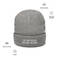 "Love Who You Are" Ribbed Knit Beanie (Embrace Body Love)