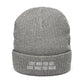 "Love Who You Are" Ribbed Knit Beanie (Embrace Body Love)