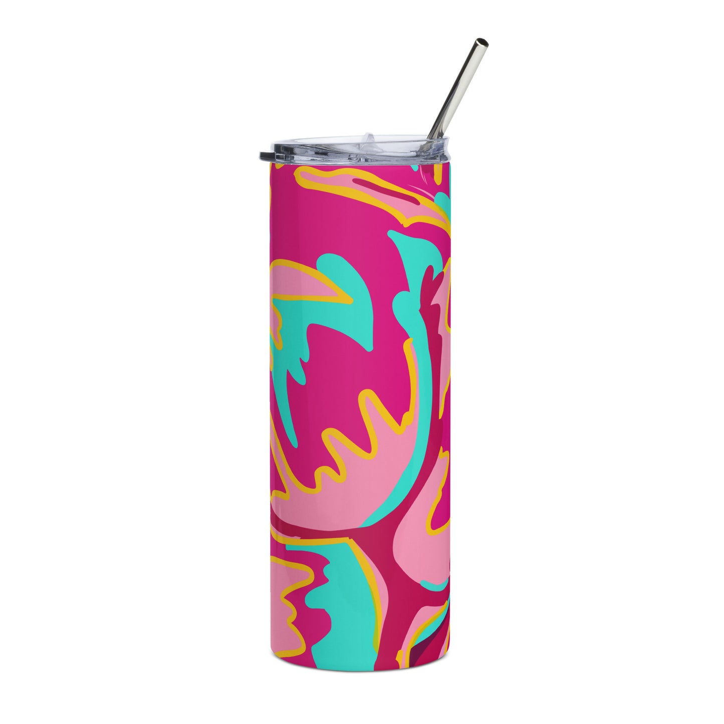 Embrace Body Love Stainless Steel Tumbler- Hot Pink