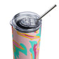 Embrace Body Love Stainless Steel Tumbler, 20oz- Light Pink
