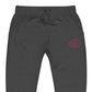 Embrace Body Love Logo Genderless Fleece Sweatpants- Embroidered, pink logo