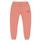 Embrace Body Love Logo Genderless Fleece Sweatpants- Embroidered, pink logo