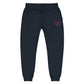 Embrace Body Love Logo Genderless Fleece Sweatpants- Embroidered, pink logo