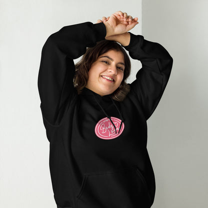 Embrace Body Love Logo, Hoodie- Genderless, Pink Logo