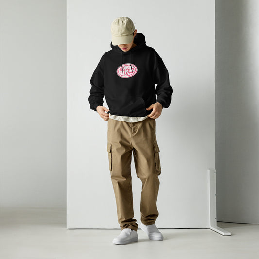 Embrace Body Love Logo, Hoodie- Genderless, Pink/White Logo