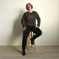 Embrace Body Love Logo, organic sweatshirt- Crewneck, Pink Logo (Recycled)
