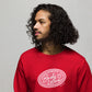 Embrace Body Love Logo, Organic Sweatshirt- Crewneck, Pink/White Logo (Recycled)