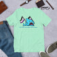 "We're Here..." Anxious Shark with Asexual/Ace Pride Flag, Genderless Tshirt