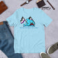 "We're Here..." Anxious Shark with Asexual/Ace Pride Flag, Genderless Tshirt