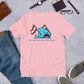 "We're Here..." Anxious Shark with Lesbian Pride Flag, Genderless Tshirt
