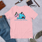 "We're Here..." Anxious Shark with Asexual/Ace Pride Flag, Genderless Tshirt