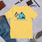 "We're Here..." Anxious Shark with Asexual/Ace Pride Flag, Genderless Tshirt