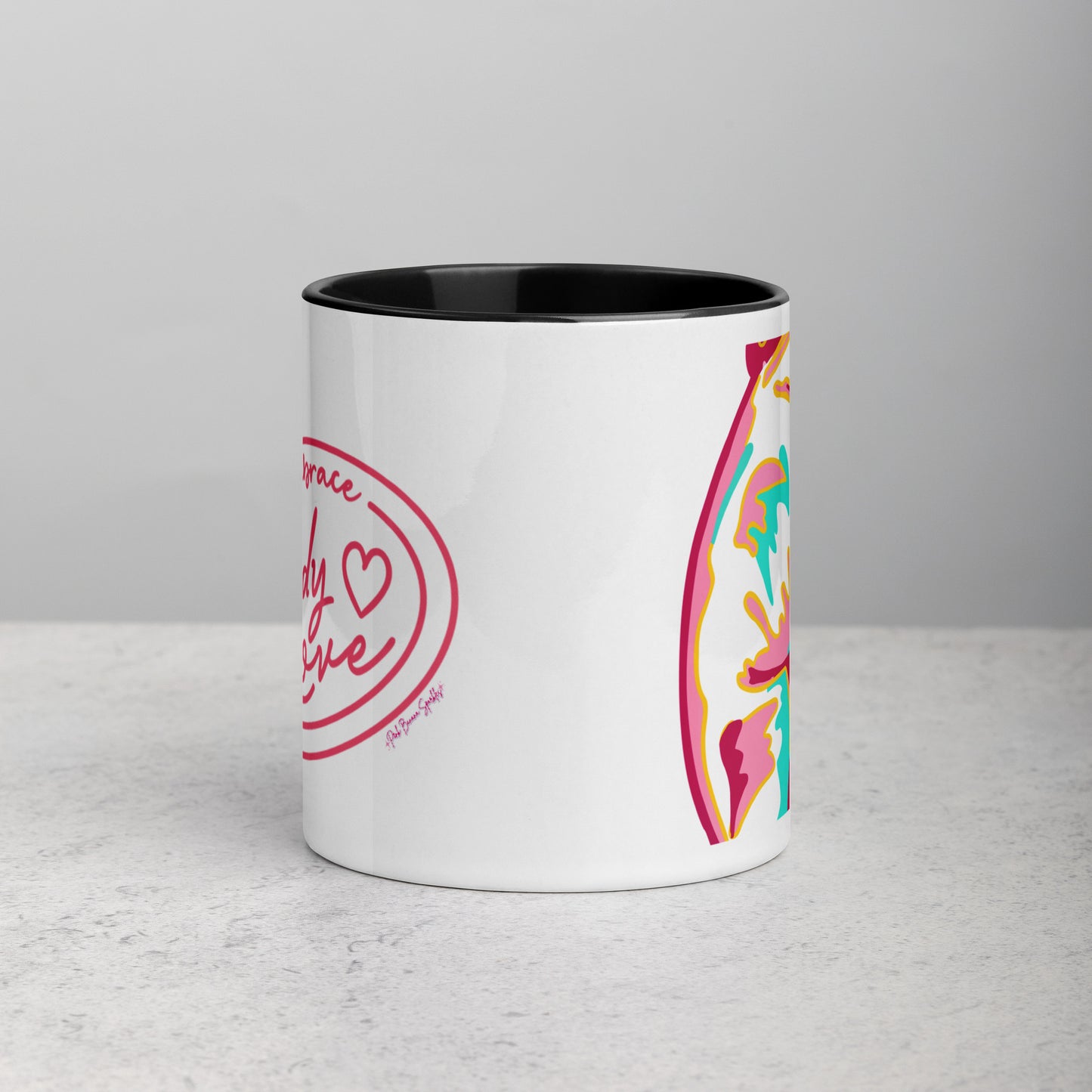 Embrace Body Love Mug with Color Inside- 11oz