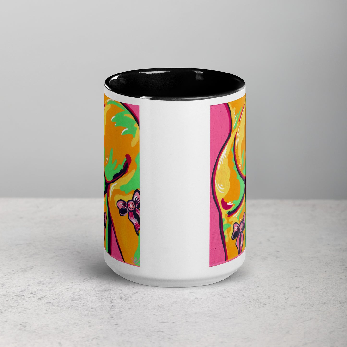 Booty and Bows- Mug with colour (11 or 15oz)