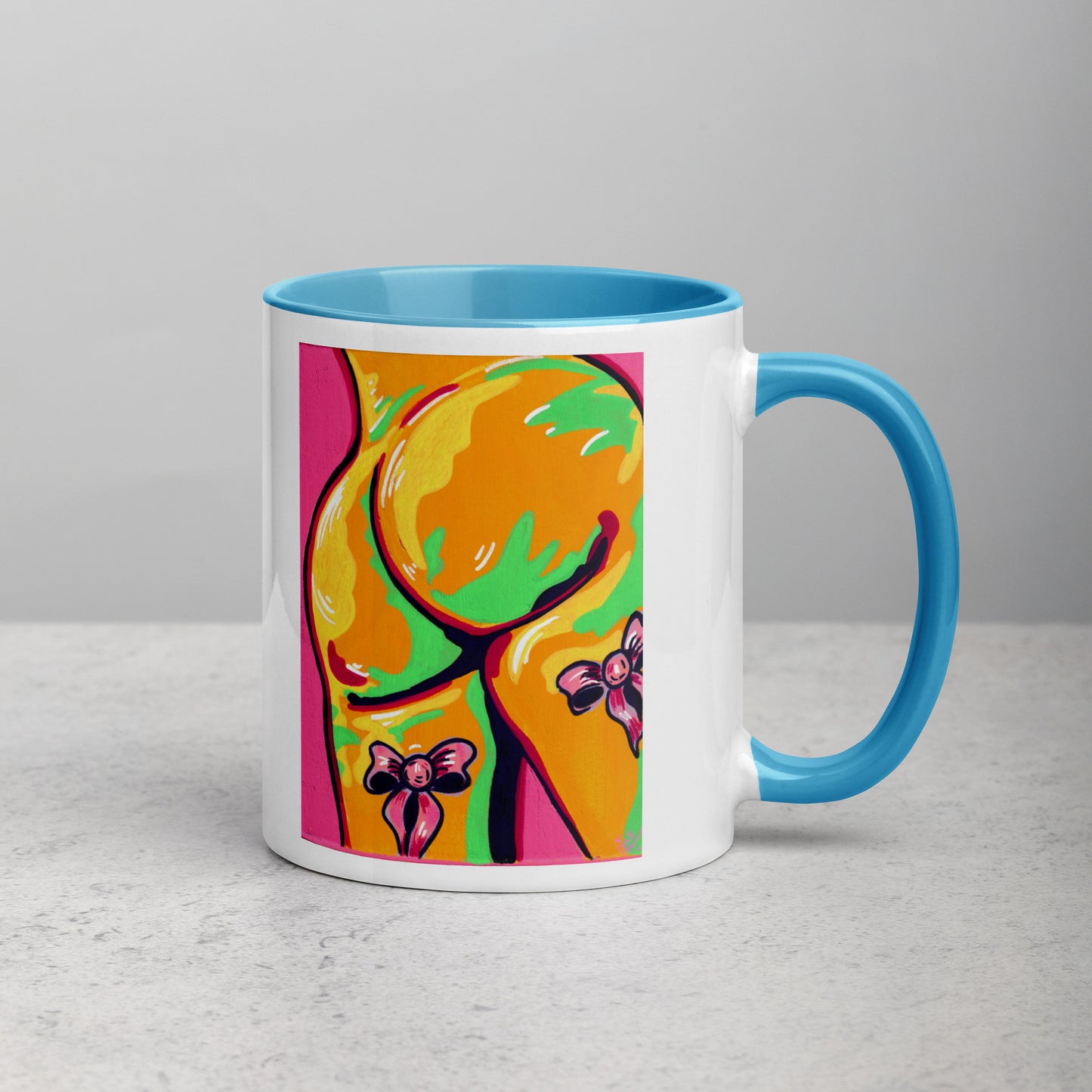 Booty and Bows- Mug with colour (11 or 15oz)